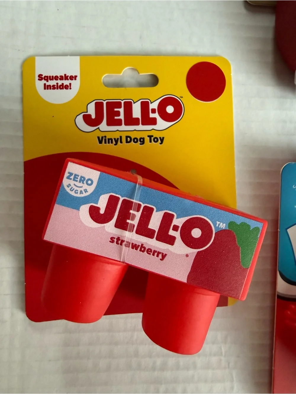 Vinyl Dog Toys , Ketchup, Jell-o, Kool-Aid Dog Toys Lot of 4